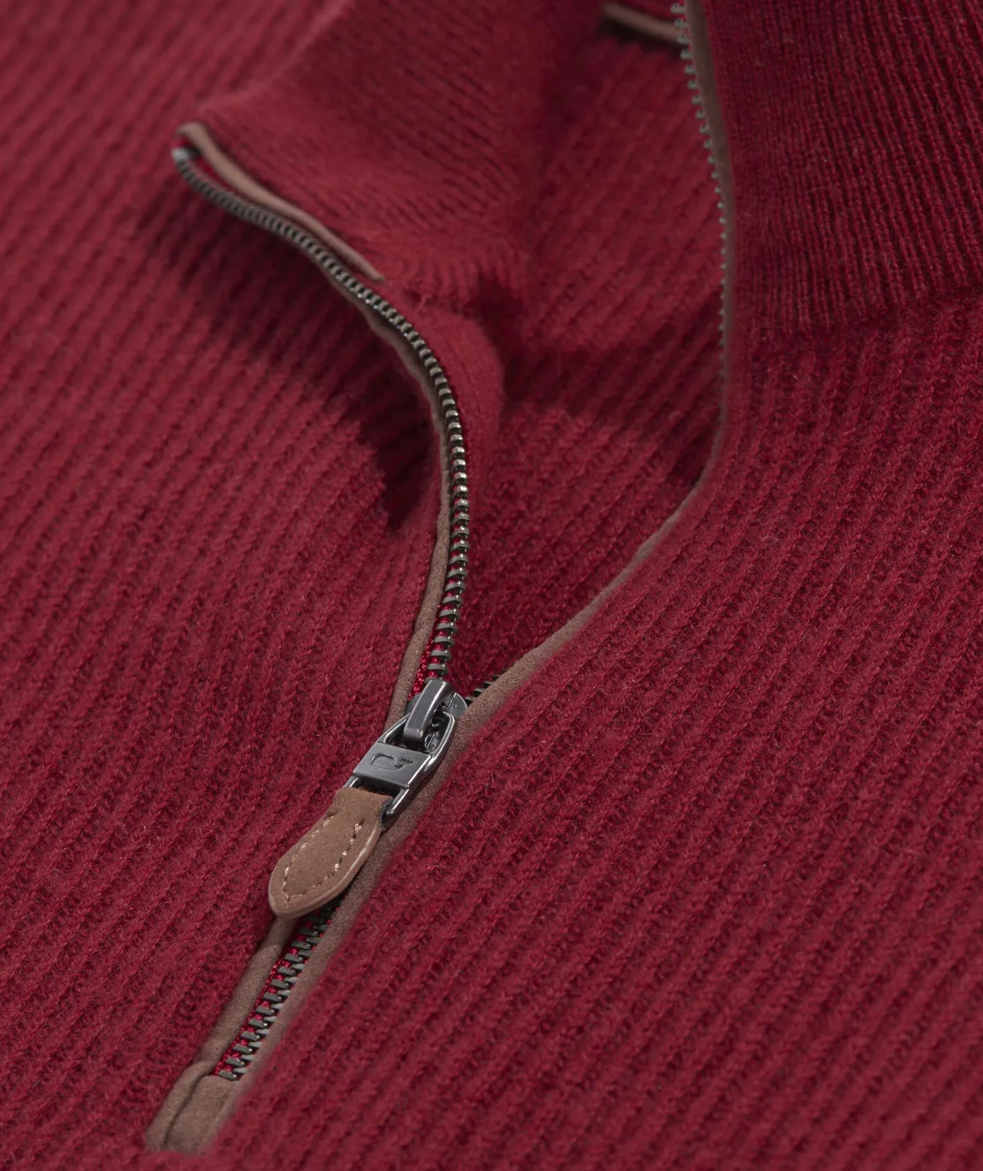 Quarter-Zips<Vineyard Vines Cashmere Fisherman Rib Quarter-Zip Sweater Sangria