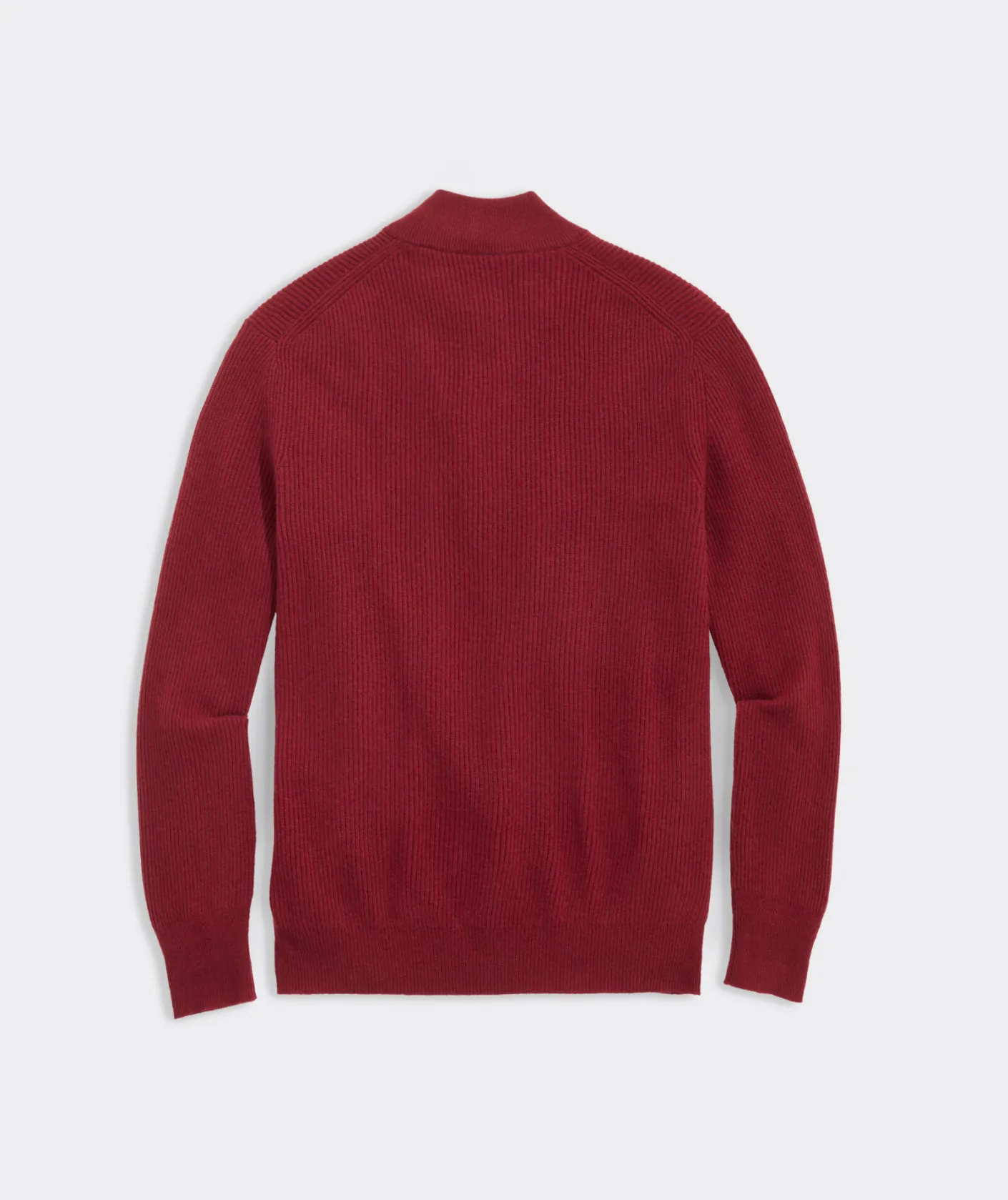 Quarter-Zips<Vineyard Vines Cashmere Fisherman Rib Quarter-Zip Sweater Sangria