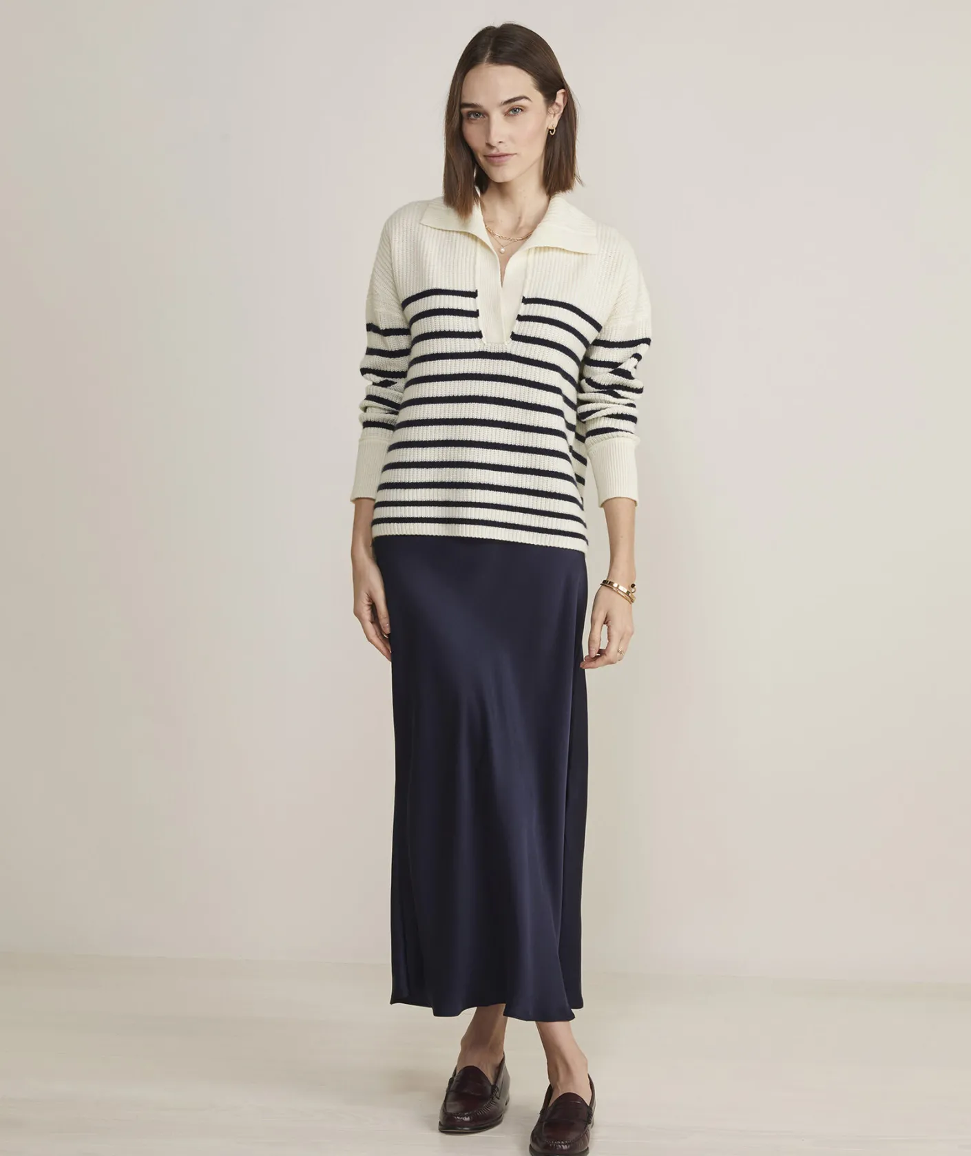 Sweaters<Vineyard Vines Cashmere Varsity V-Neck Cardigan Marshmallow