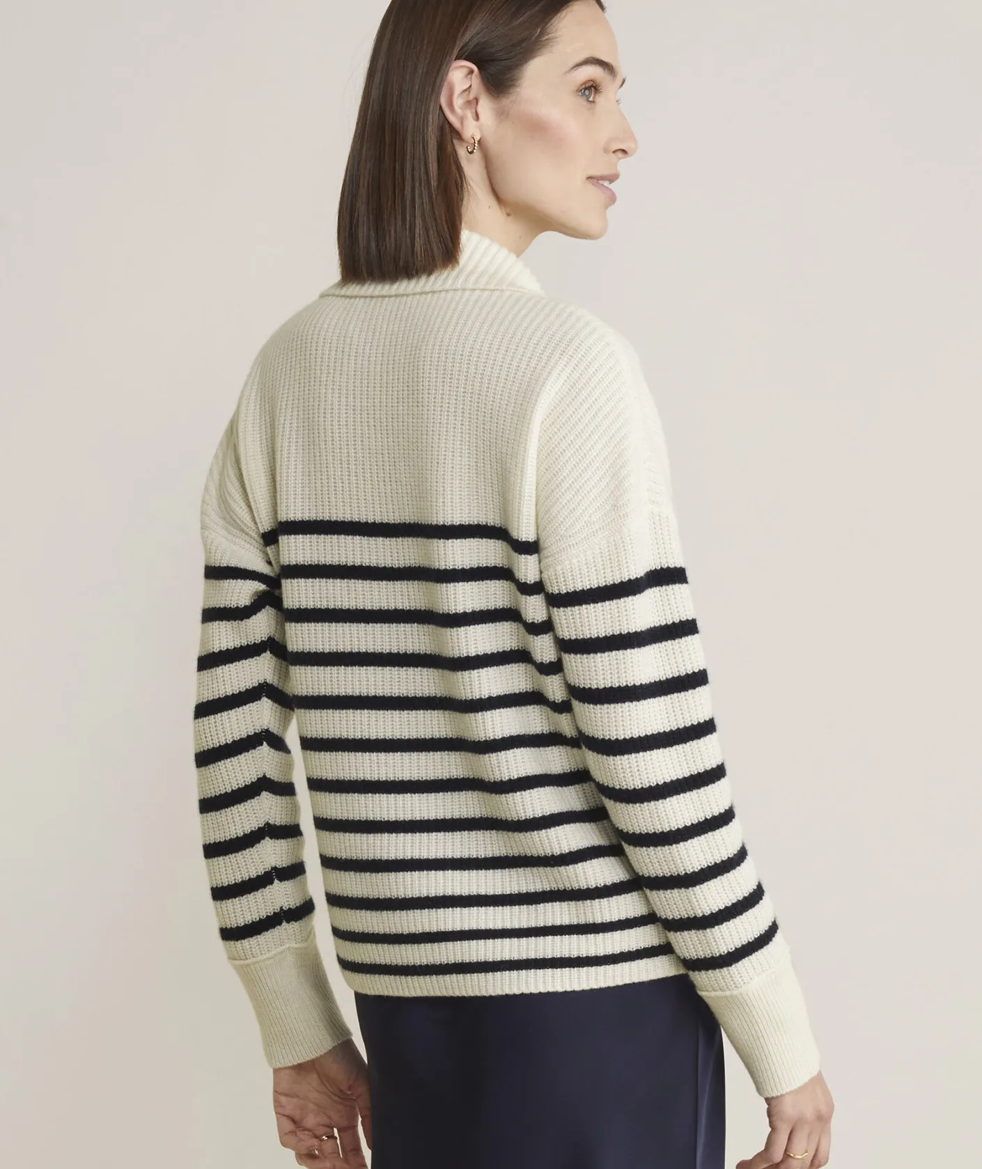 Sweaters<Vineyard Vines Cashmere Varsity V-Neck Cardigan Marshmallow