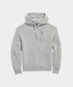 Sweatpants & Sweatshirts|Sweaters<Vineyard Vines Cashmere Waffle Hoodie Light Gray Heather