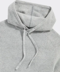 Sweatpants & Sweatshirts|Sweaters<Vineyard Vines Cashmere Waffle Hoodie Light Gray Heather