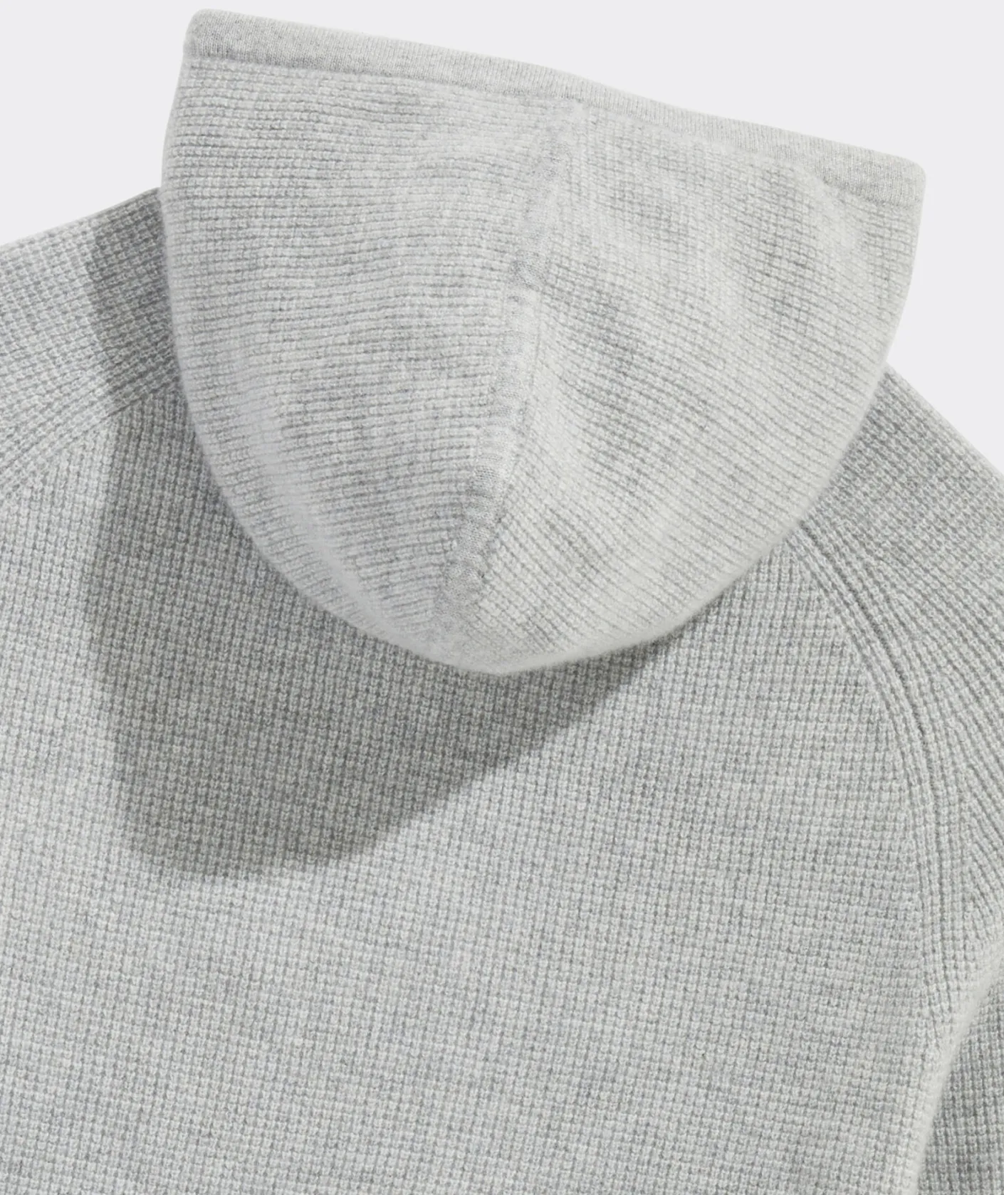 Sweatpants & Sweatshirts|Sweaters<Vineyard Vines Cashmere Waffle Hoodie Light Gray Heather