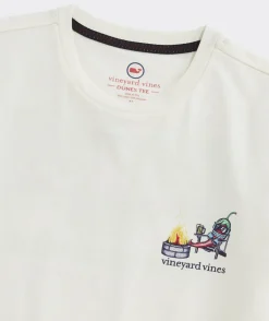 Tees<Vineyard Vines Chilly Peppers Long-Sleeve Dunes Tee Marshmallow Hthr