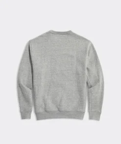 Sweatpants & Sweatshirts<Vineyard Vines Clean Fleece Embroidered Crewneck Grey Heather