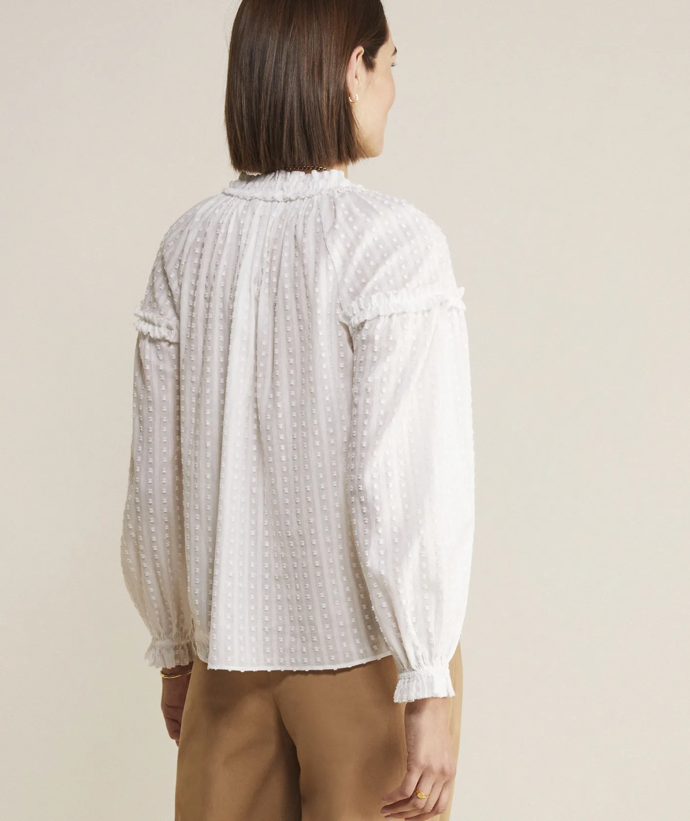 Shirts & Tops<Vineyard Vines Clip Dot Ruffle Popover Jet Black