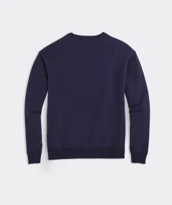 Sweatpants & Sweatshirts<Vineyard Vines Colorblock Clean Fleece Crewneck Nautical Navy