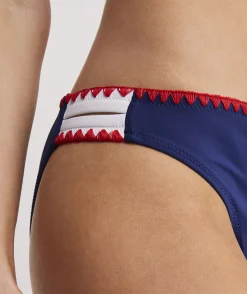 Swim & Cover-Ups<Vineyard Vines Colorblock Coverstitch Bikini Bottom Deep Bay