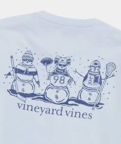 Tees<Vineyard Vines Cool Sports Fans Long-Sleeve Pocket Tee Ice Water