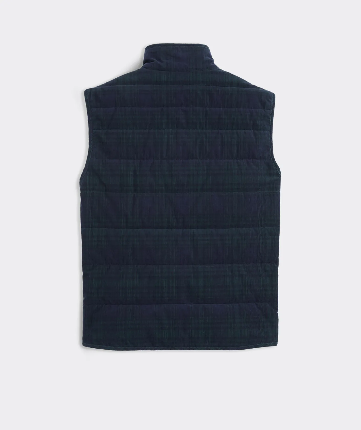 Jackets & Vests<Vineyard Vines Corduroy Blackwatch Puffer Vest Charleston Green
