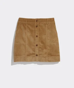 Dresses & Skirts<Vineyard Vines Corduroy Button-Front Skirt Officer Khaki