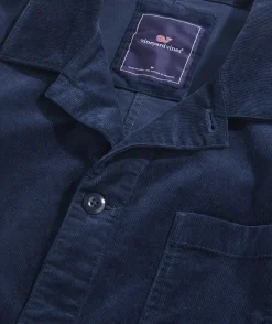 Jackets & Vests<Vineyard Vines Corduroy Chore Jacket Blue Blazer