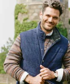 Jackets & Vests<Vineyard Vines Corduroy Puffer Vest Nautical Navy