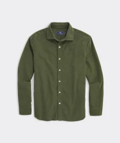 Button-Down Shirts<Vineyard Vines Corduroy Spread Collar Shirt Cypress
