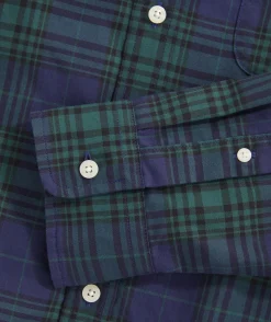 Button-Down Shirts<Vineyard Vines Cotton Twill Blackwatch Shirt Plaid- Green