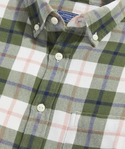 Button-Down Shirts<Vineyard Vines Cotton Twill Plaid Shirt Pld Cypress