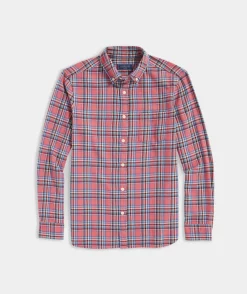 Button-Down Shirts<Vineyard Vines Cotton Twill Plaid Shirt Rum Runner