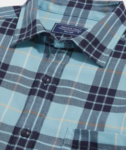 Button-Down Shirts<Vineyard Vines Cotton Twill Plaid Shirt Nautical Nav Plaid