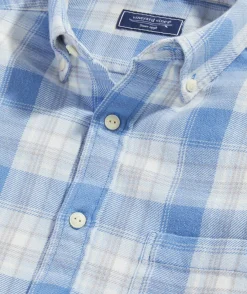 Button-Down Shirts<Vineyard Vines Cotton Twill Plaid Shirt Pld Hull Blue