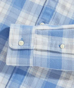 Button-Down Shirts<Vineyard Vines Cotton Twill Plaid Shirt Pld Hull Blue