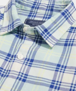 Button-Down Shirts<Vineyard Vines Cotton Twill Plaid Shirt Island Para Plaid