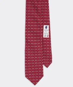 Ties and Bow Ties<Vineyard Vines Crossed Lacrosse Sticks Printed Tie Lighthouse Red
