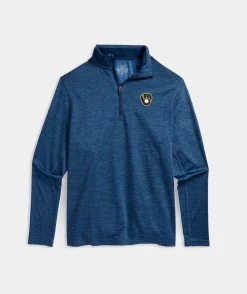 Detroit Lions<Vineyard Vines Detroit Lions Mountain Sweater Fleece Vest Grey Heather