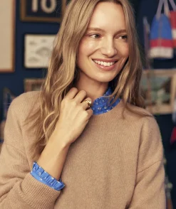 Sweaters<Vineyard Vines Diamond Pointelle Seaspun Cashmere Sweater Powder