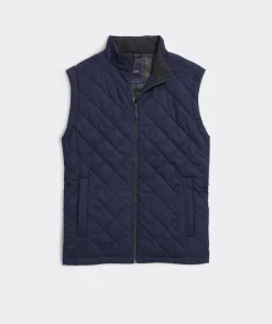 Jackets & Vests<Vineyard Vines Dorset Quilted Vest Nautical Navy