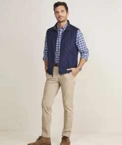Jackets & Vests<Vineyard Vines Dorset Quilted Vest Nautical Navy