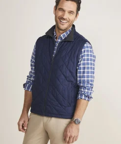 Jackets & Vests<Vineyard Vines Dorset Quilted Vest Nautical Navy