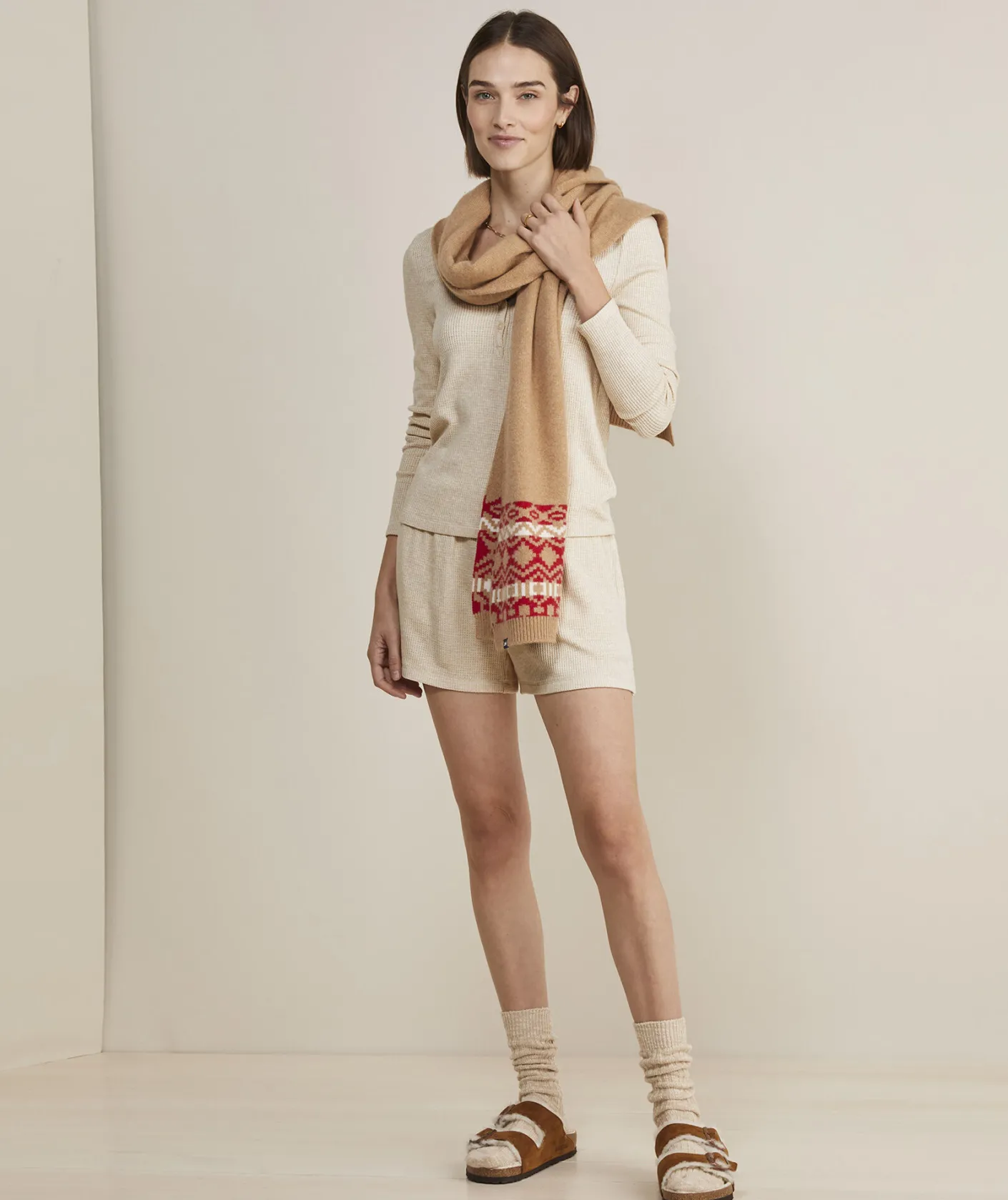 Pajamas|Shorts & Skorts<Vineyard Vines Dreamcloth® Waffle Shorts Oatmeal Heather