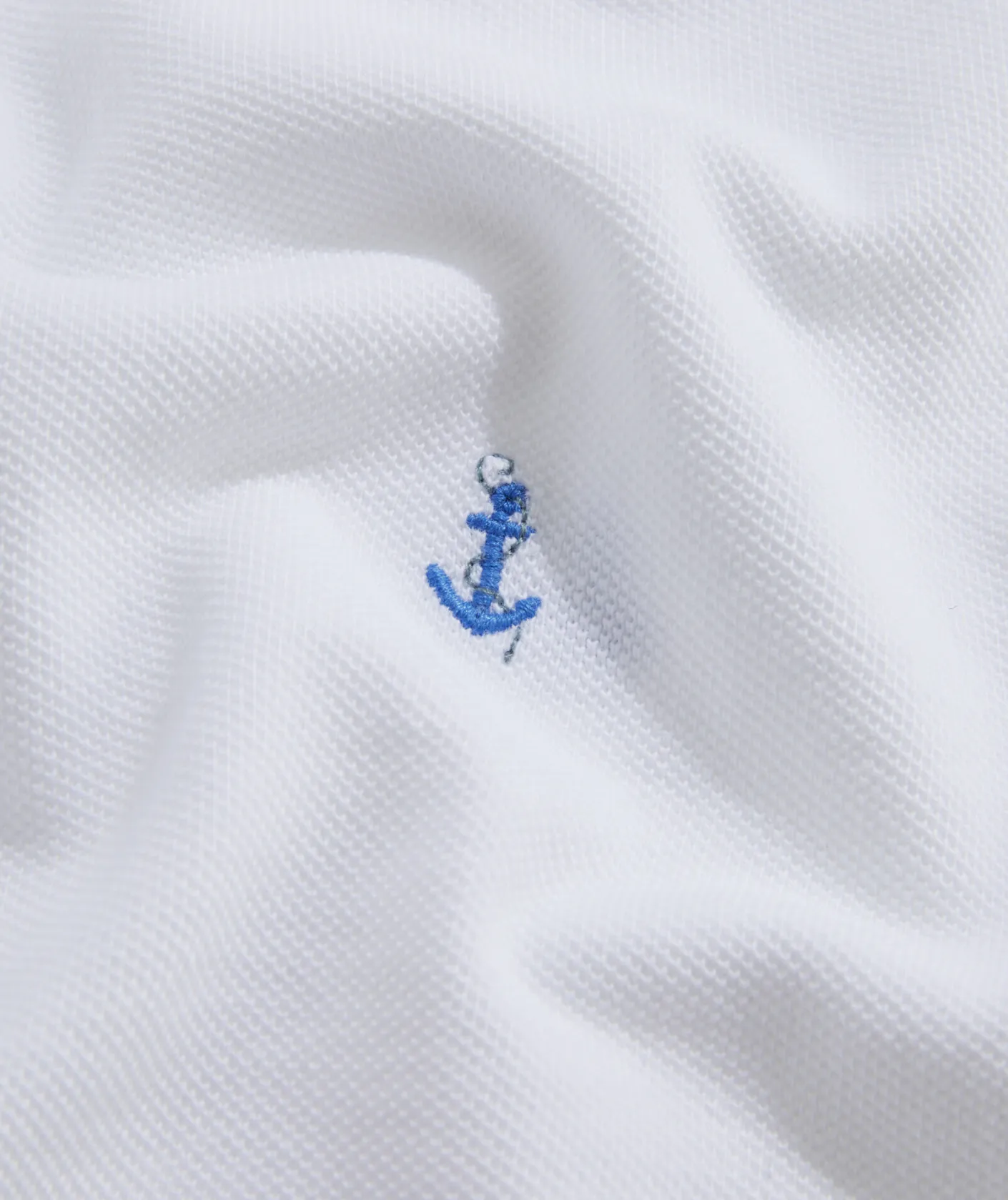 Polos<Vineyard Vines Embroidered Heritage Pique Polo Anchr Embrd Wht Cap