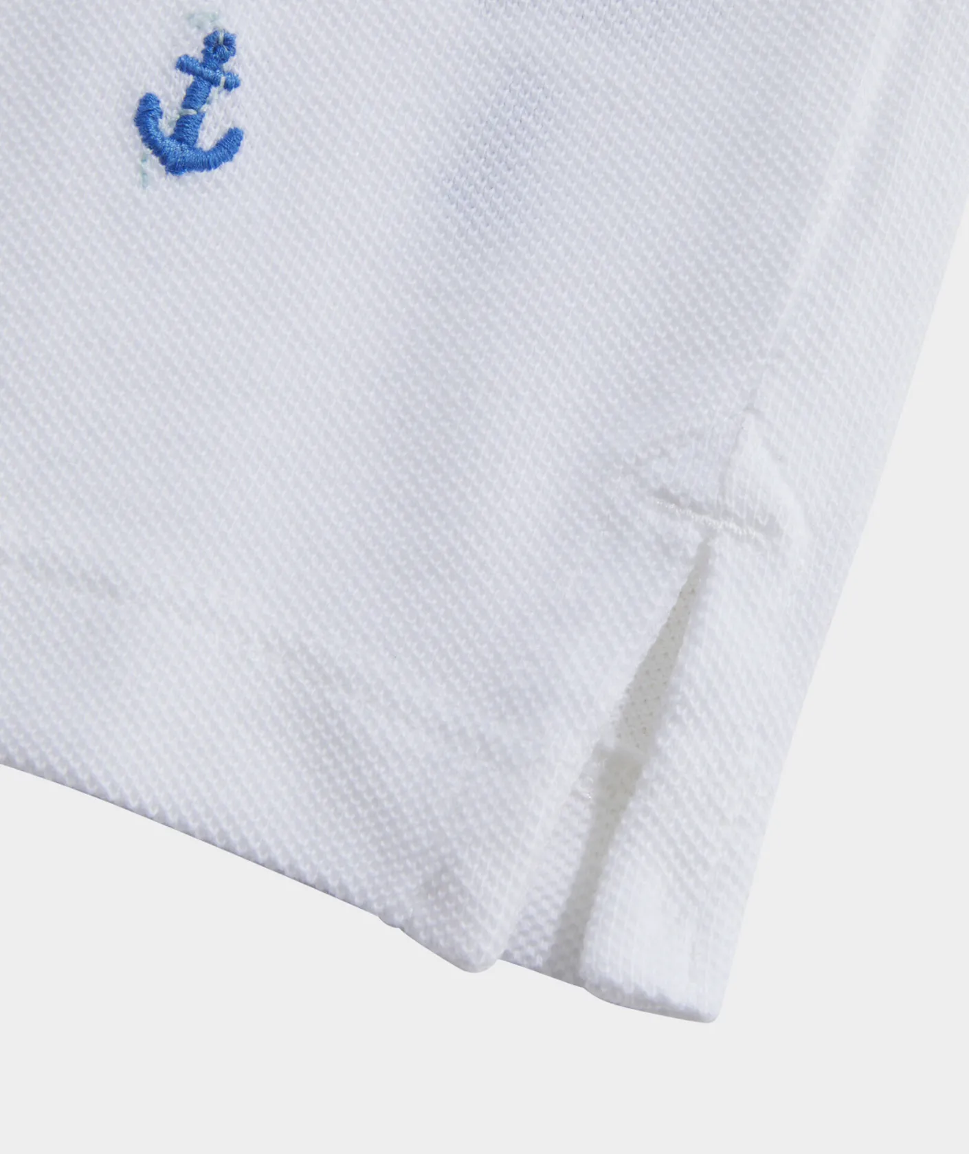 Polos<Vineyard Vines Embroidered Heritage Pique Polo Anchr Embrd Wht Cap