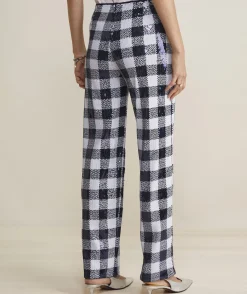 Pants & Denim<Vineyard Vines Embroidered Stretch Velvet Pants Jet Black
