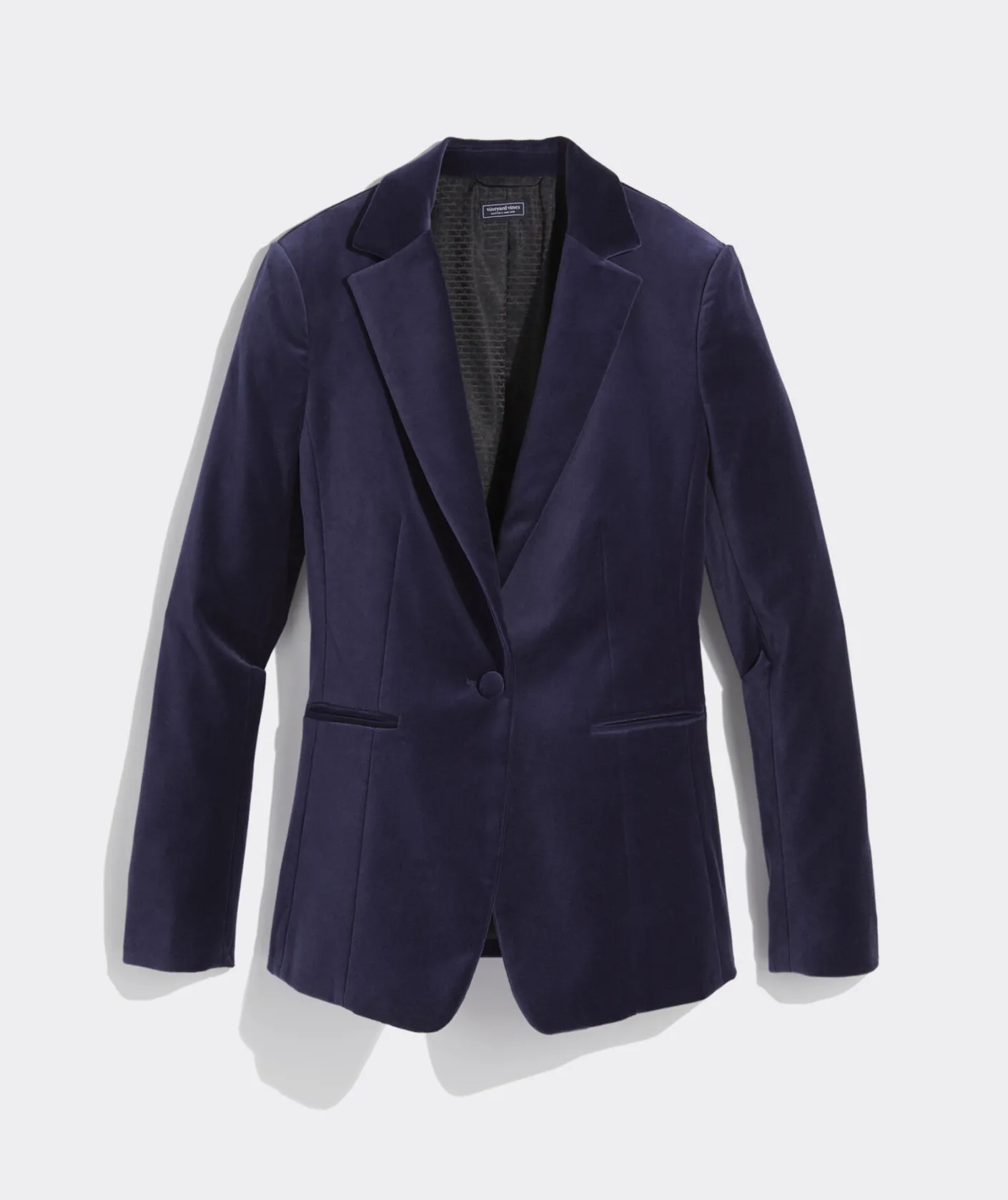 Jackets & Vests<Vineyard Vines Embroidered Velvet Blazer Jet Black