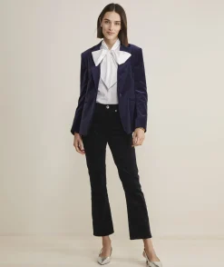 Jackets & Vests<Vineyard Vines Embroidered Velvet Blazer Jet Black