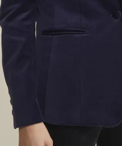 Jackets & Vests<Vineyard Vines Embroidered Velvet Blazer Jet Black