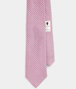 Ties and Bow Ties<Vineyard Vines Extra Long Vineyard Whale Tie Light Pink
