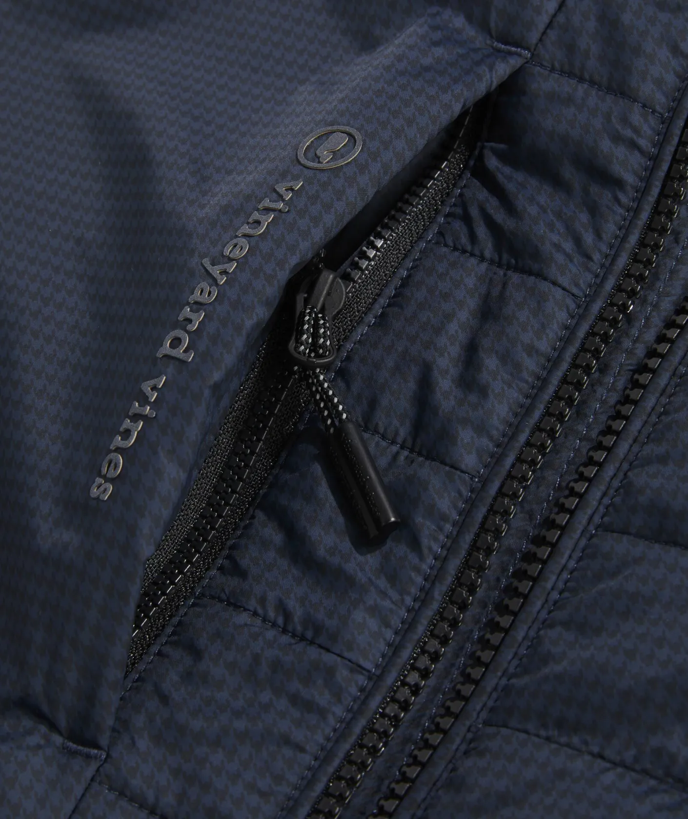 Jackets & Vests<Vineyard Vines Fairhaven Golf Jacket Htooth - Jet Black