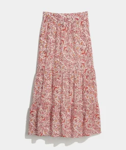 Dresses & Skirts<Vineyard Vines Fenwick Paisley Cotton Silk Maxi Paisley -Marshmallow