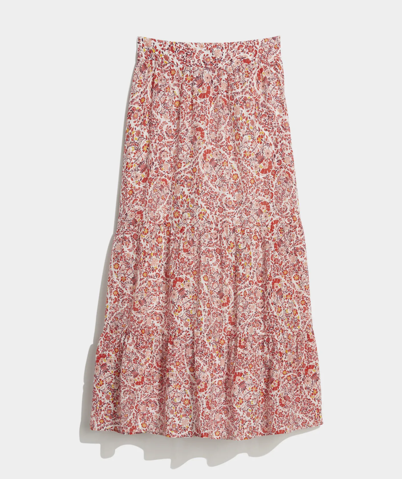 Dresses & Skirts<Vineyard Vines Fenwick Paisley Cotton Silk Maxi Paisley -Marshmallow