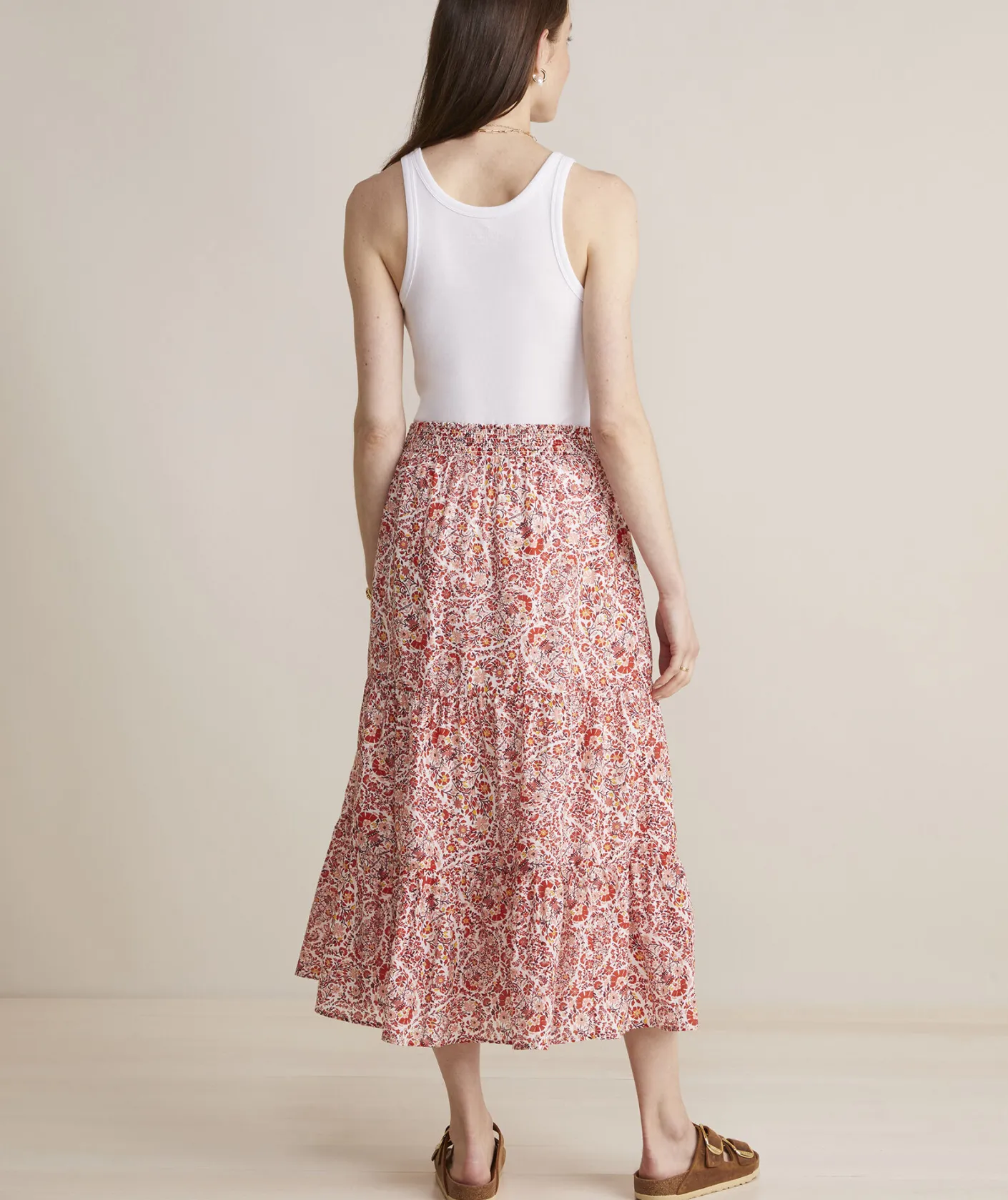 Dresses & Skirts<Vineyard Vines Fenwick Paisley Cotton Silk Maxi Paisley -Marshmallow