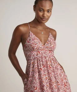Dresses & Skirts<Vineyard Vines Fenwick Paisley Sconset Maxi Dress Paisley -Marshmallow