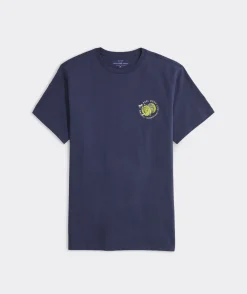 Tees<Vineyard Vines Fishing Reel Short-Sleeve Tee Blue Blazer