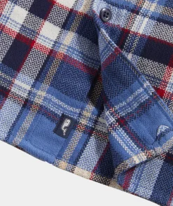 Button-Down Shirts<Vineyard Vines Flannel Plaid Herringbone Workshirt Blue Moon