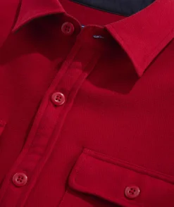 Jackets & Vests|Button-Down Shirts<Vineyard Vines Flannel Shirt Jacket Red Velvet
