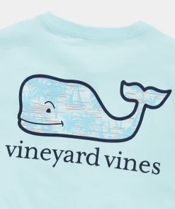 Tees For Men|Tees<Vineyard Vines Fly Rod Whale Long-Sleeve Harbor Performance Tee White Cap