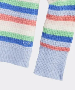 Sweaters|Sweatshirts & Sweatpants<Vineyard Vines Girls' Breton Stripe Mockneck Sweater Iris Heather