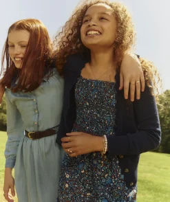 Dresses<Vineyard Vines Girls' Cord Popover Dress Rhododendron